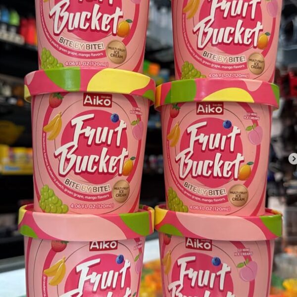 Aiko Fruit Bucket jelly candy tub