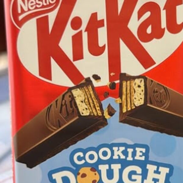 KitKat Cookie Dough bar in its packaging on the Smoke Top candy shelf