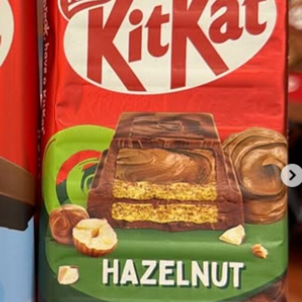 KitKat Hazelnut bar in its packaging